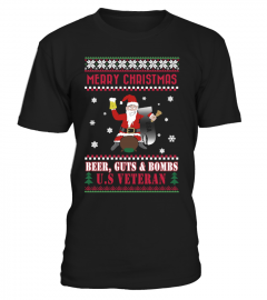Merry Christmas U.S Veteran T-shirt