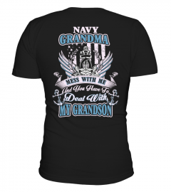 Navy Grandma - Navy Nana - Navy Grandmother Shirt