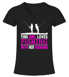 Girl fish with her husband TSHIRT