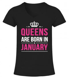 Queens Are Born In January T-Shirts