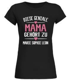 DIESE GENIALE MAMA GEHÖRT ZU PERSONALISIERTE SHIRT