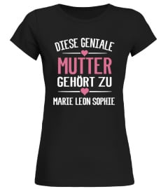 DIESE GENIALE MUTTER GEHÖRT ZU PERSONALISIERTE SHIRT