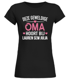 DEZE GEWELDIGE OMA HOORT BIJ GEPERSONALISEERD SHIRT