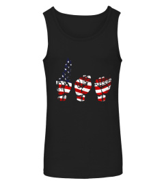ASL American Sign Language USA T shirt flag, patriotic gift
