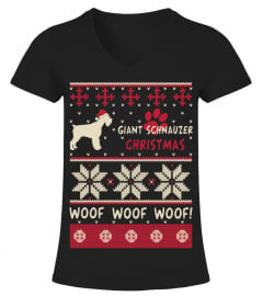 Giant Schnauzer Christmas Woof Woof Woof