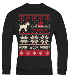 Giant Schnauzer Christmas Woof Woof Woof
