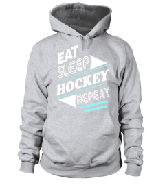 Funny T shirt Eat Sleep HOCKEY Repeat Shirt