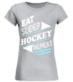 Funny T shirt Eat Sleep HOCKEY Repeat Shirt