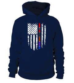 Jiujitsu Belts American Flag Hoodie, Swe