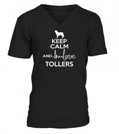 Keep calm and loveNova Scotia Duck Tolling Retriever Funny Gift T-shirt for dog lover