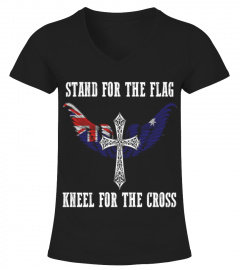 Stand for the flag Australia kneel for the cross