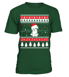 Maltese Dog Ugly Christmas Sweater