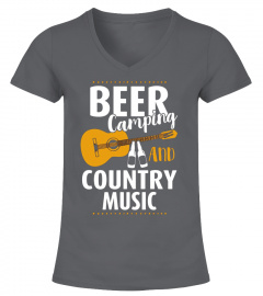 Beer Camping And Country Music Funny Cowboy Cowgirl T Shirt