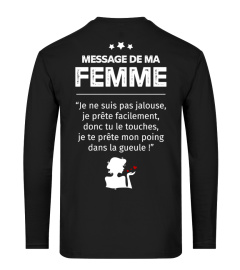 MESSAGE DE MA FEMME HUMOUR JB5 COLLECTION