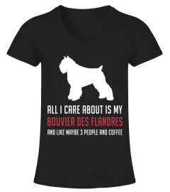 All I care about is my Bouvier des Flandres Funny T-Shirt