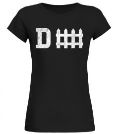 D fence Funny Defense Football T-shirt