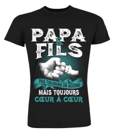 PAPA ET FILS COEUR À COEUR T SHIRT