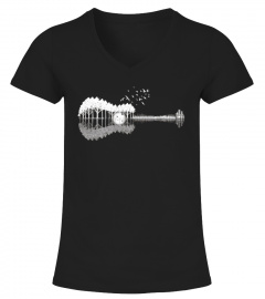 Guitar Lake Shadow Love Guitar T-Shirt