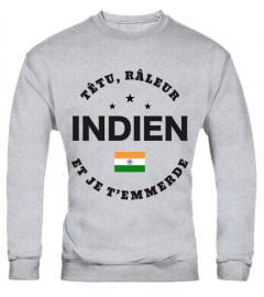 T-shirt têtu, râleur - Indien