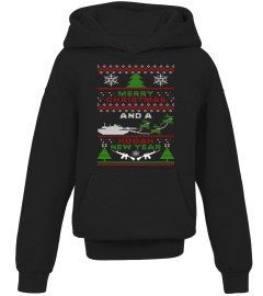 Military Ugly Christmas Sweater Tanks Guns Hooah