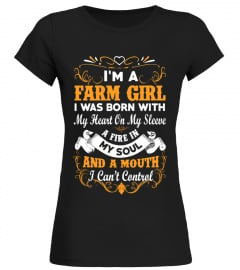 I'm a farm girl T Shirt birthday gift mug