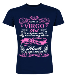 VIRGO GIRL BORN WITH HEART ON MY SLEEVE