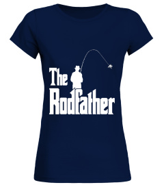 Mens The RodFather Fishing T-Shirt For Anglers And Sportsmen,