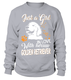 Just A Girl In Love With Her Golden Retriever T Shirt