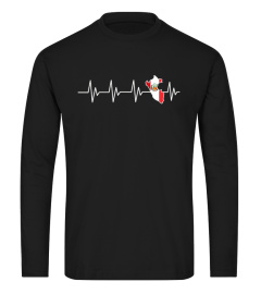 Peru Heartbeat Map Soccer Men Women Kids