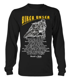 MD - das Original Biker Shirt mit dem Biker Unser mit weißer Kontur für Dunkel und Hell - RAHMENLOS