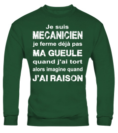 Je suis Mécanicien