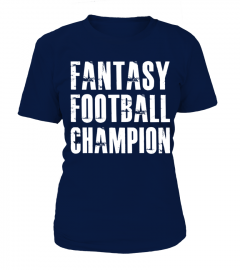 Fantasy Football Champion   Team Color T Shirt