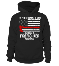 Retired firefighter saying T-shirt - Cool thin red line Tee