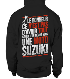 LE BONHEUR C'EST UNE MOTO SUZUKI