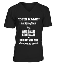 *Personalisierbar* Im Ruhestand - Name