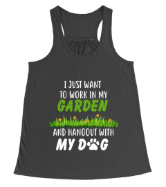 Gardening Shirt With My Dog Graphic Tee