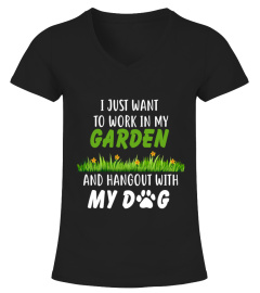 Gardening Shirt With My Dog Graphic Tee