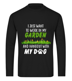 Gardening Shirt With My Dog Graphic Tee