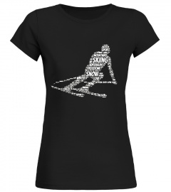 Funny Skiing Words Ski Boots Lift Winter Mountain T Shirt