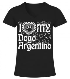 I Love My Dogo Argentino Tshirt Tee Hoodie