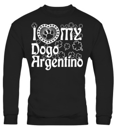 I Love My Dogo Argentino Tshirt Tee Hoodie