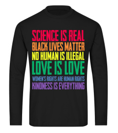 science is real black lives matter shirt