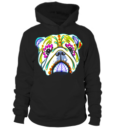 English Bulldog - Day of the Dead Sugar Skull Dog