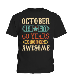 October 1958 60 Years of Being Awesome