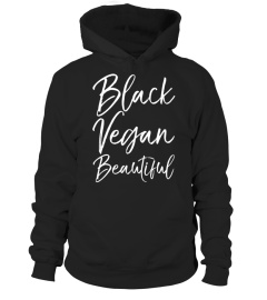 Black Vegan Beautiful Shirt Vintage Clean Eating Love Tee