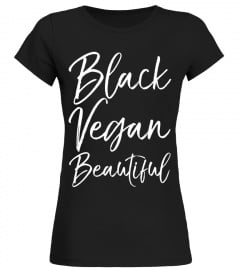 Black Vegan Beautiful Shirt Vintage Clean Eating Love Tee