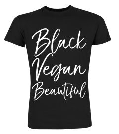 Black Vegan Beautiful Shirt Vintage Clean Eating Love Tee