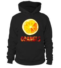 Orange Slice Fruit T-Shirt Fun Foodie Vegan Summer Tee