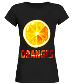 Orange Slice Fruit T-Shirt Fun Foodie Vegan Summer Tee