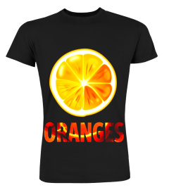 Orange Slice Fruit T-Shirt Fun Foodie Vegan Summer Tee